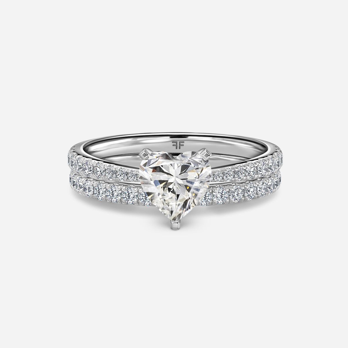 Firefly Pavé Band Bridal Set