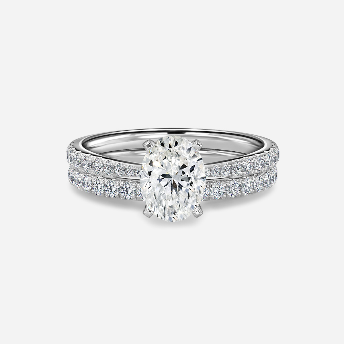 Firefly Pavé Band Bridal Set