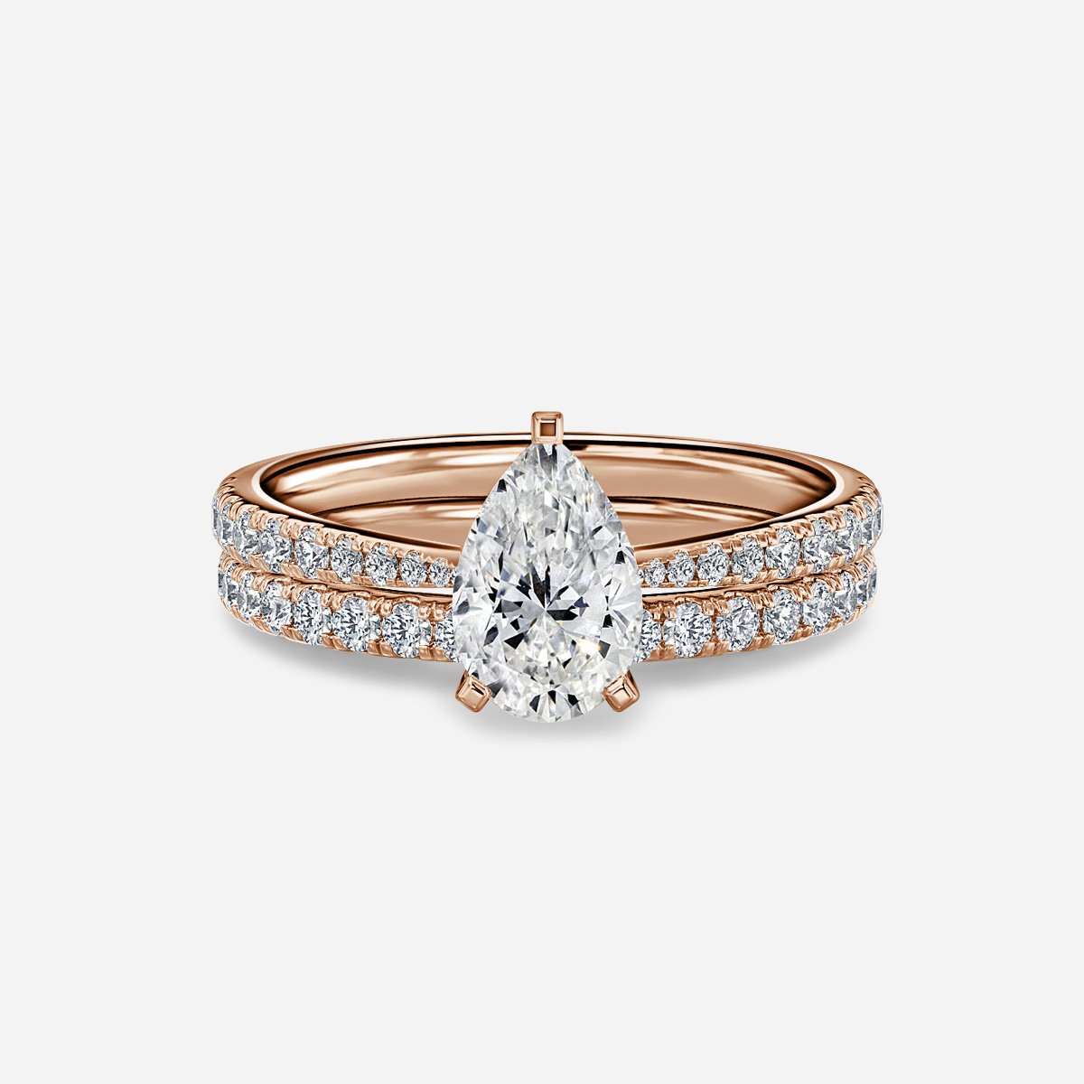 Firefly Pavé Band Bridal Set