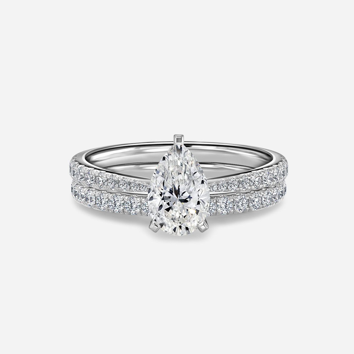 Firefly Pavé Band Bridal Set