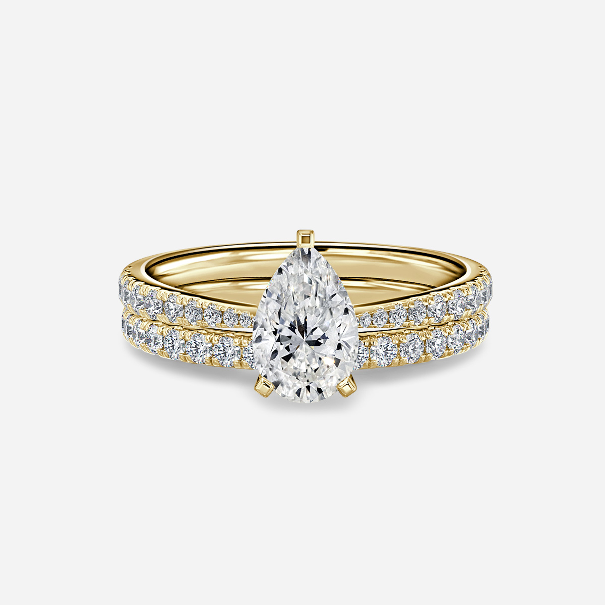 Firefly Pavé Band Bridal Set
