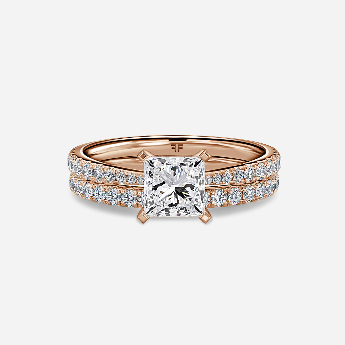 Firefly Pavé Band Bridal Set