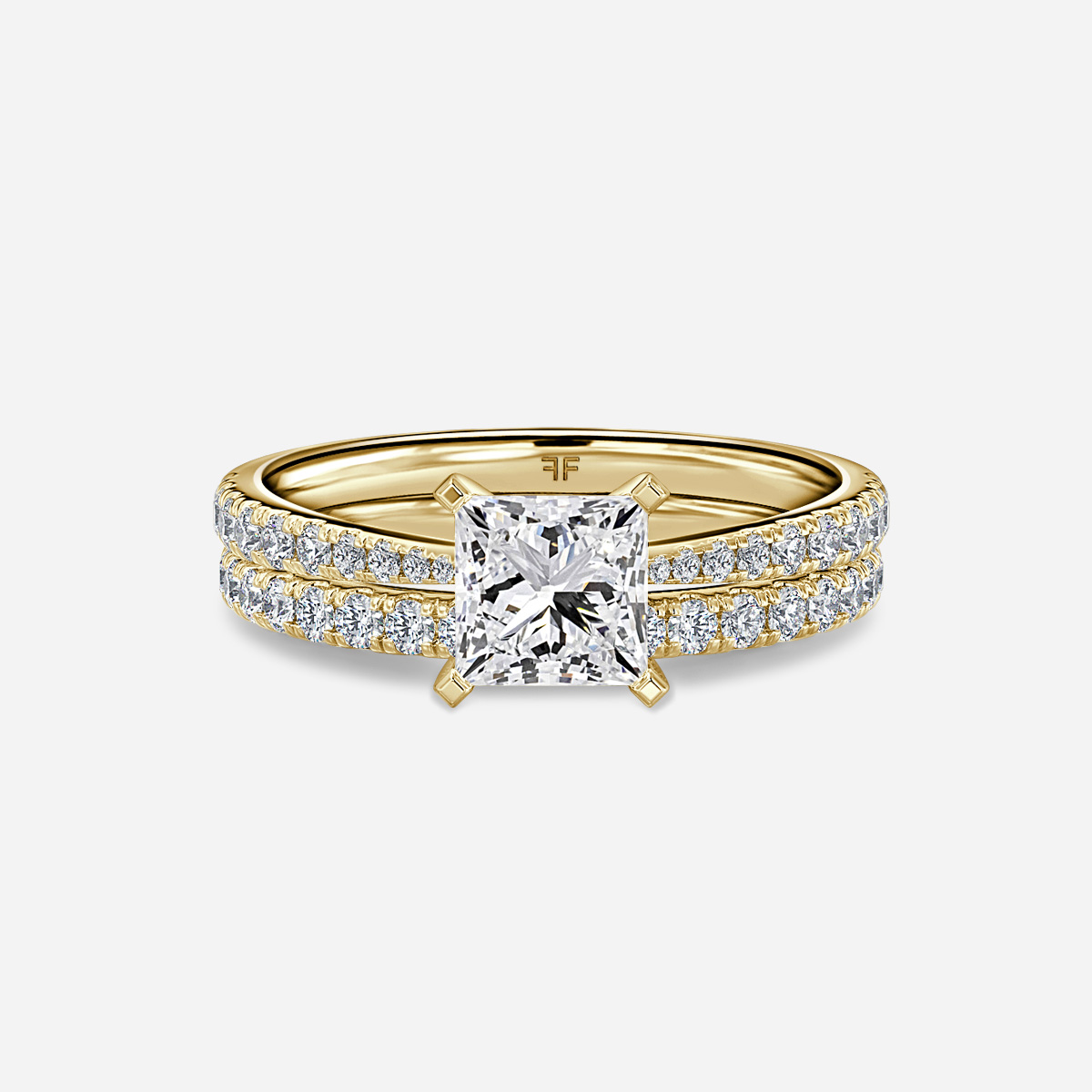 Firefly Pavé Band Bridal Set