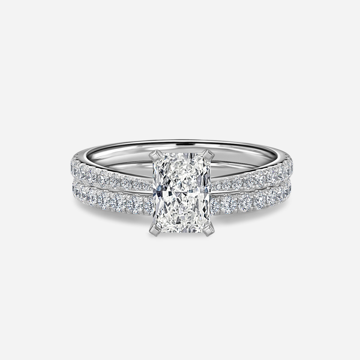 Firefly Pavé Band Bridal Set
