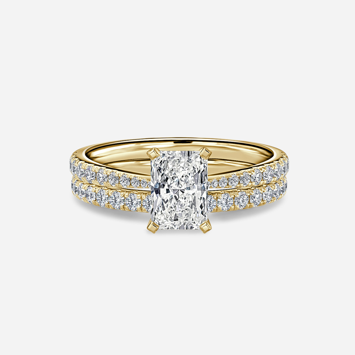 Firefly Pavé Band Bridal Set