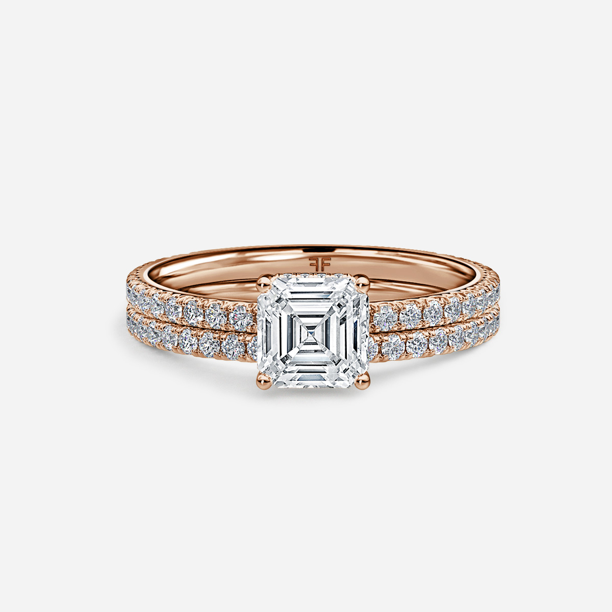 Sadie Petite Pavé Band Bridal Set