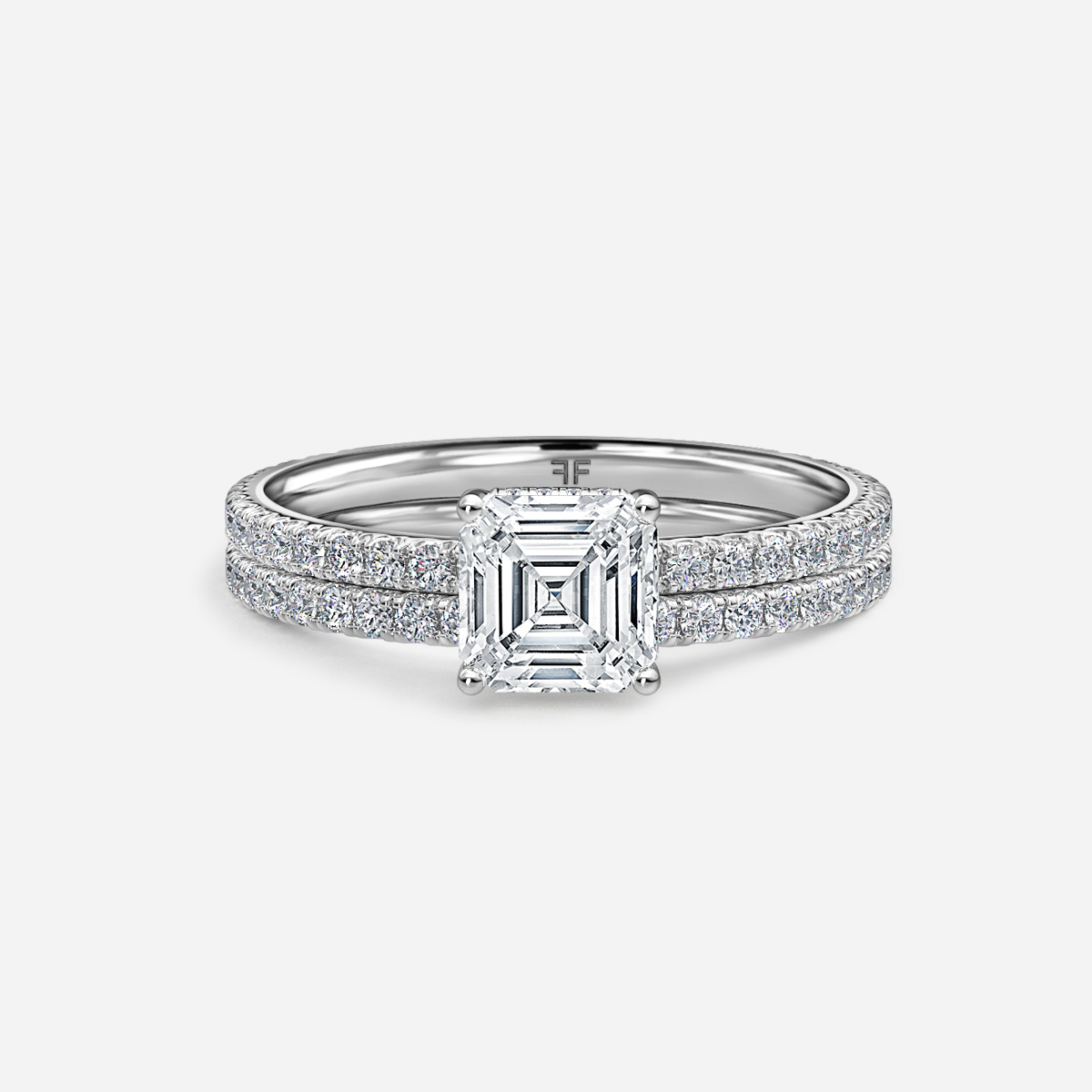 Sadie Petite Pavé Band Bridal Set