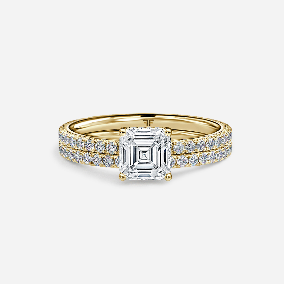 Sadie Petite Pavé Band Bridal Set