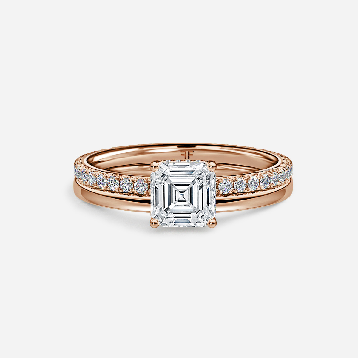 Sadie Petite Plain Band Bridal Set