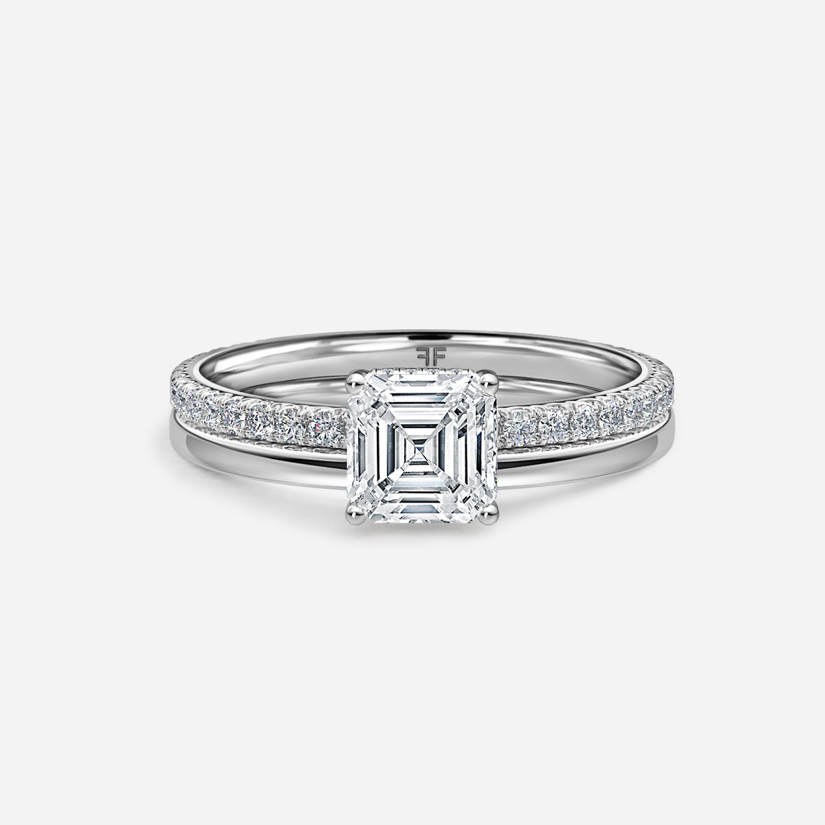 Sadie Petite Plain Band Bridal Set