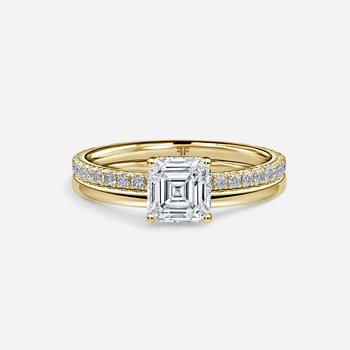Sadie Petite Plain Band Bridal Set