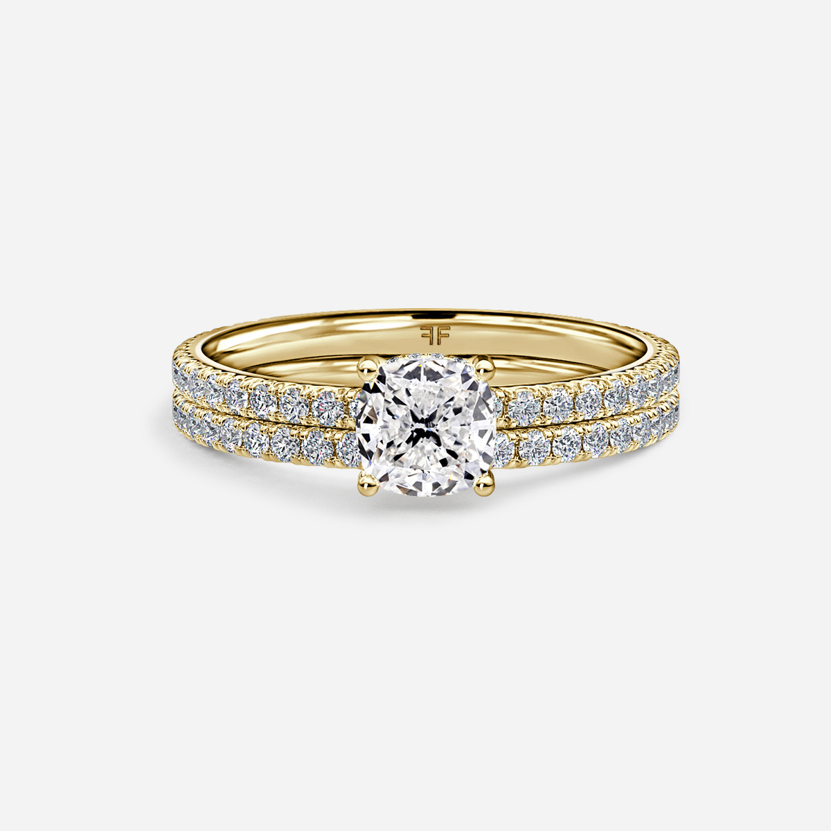 Sadie Petite Pavé Band Bridal Set