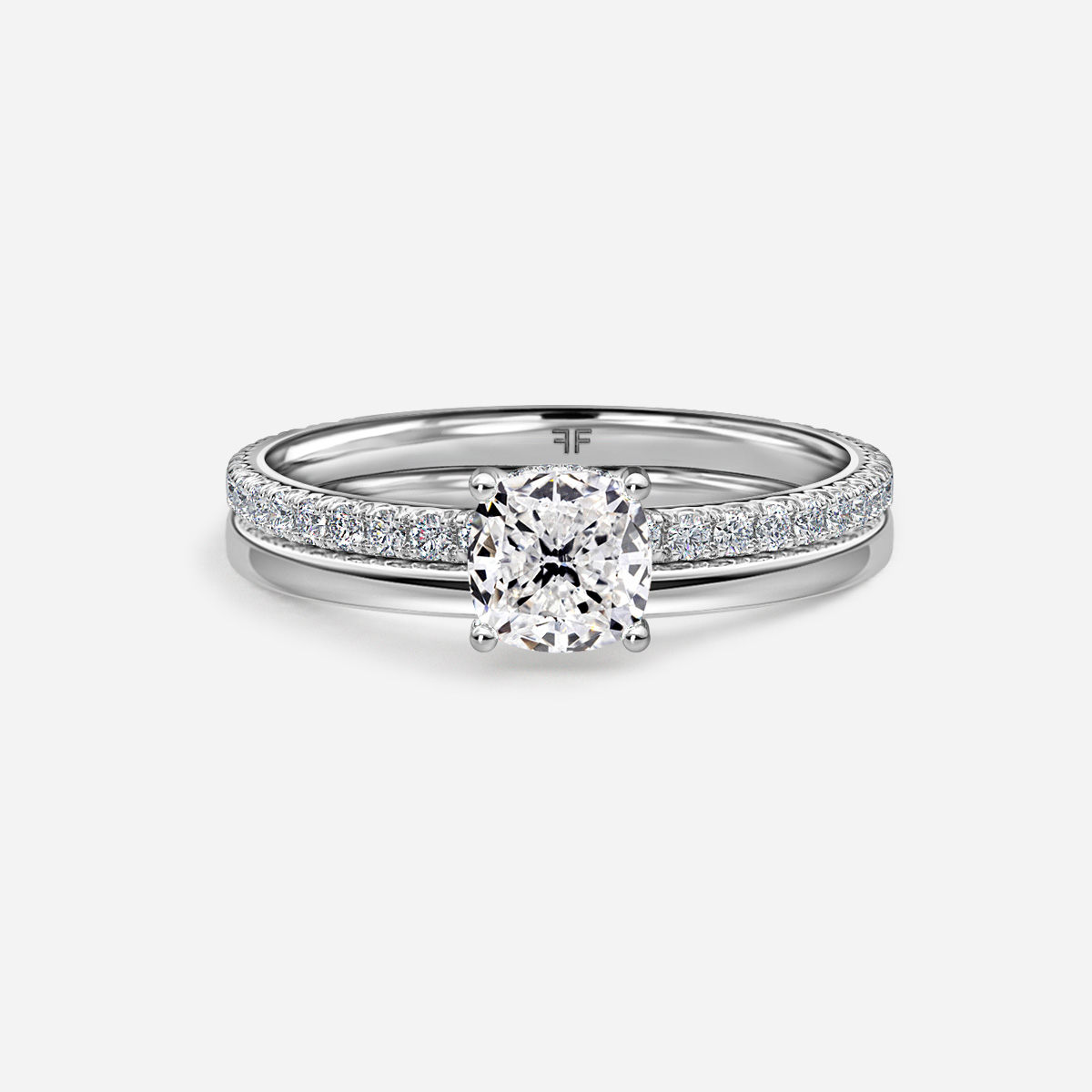 Sadie Petite Plain Band Bridal Set