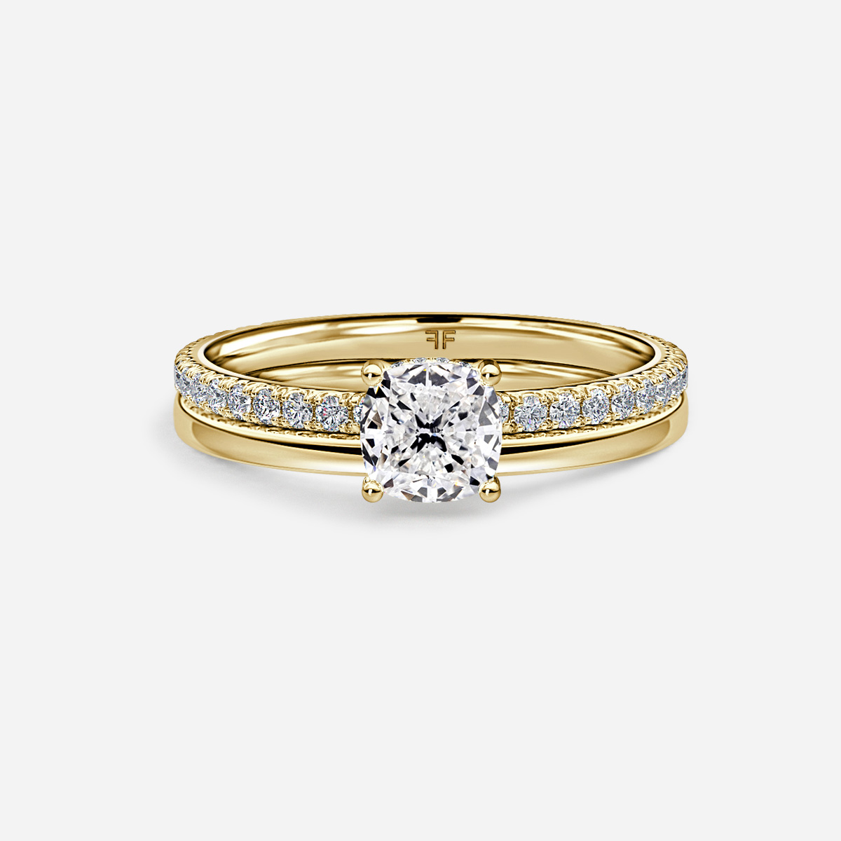 Sadie Petite Plain Band Bridal Set