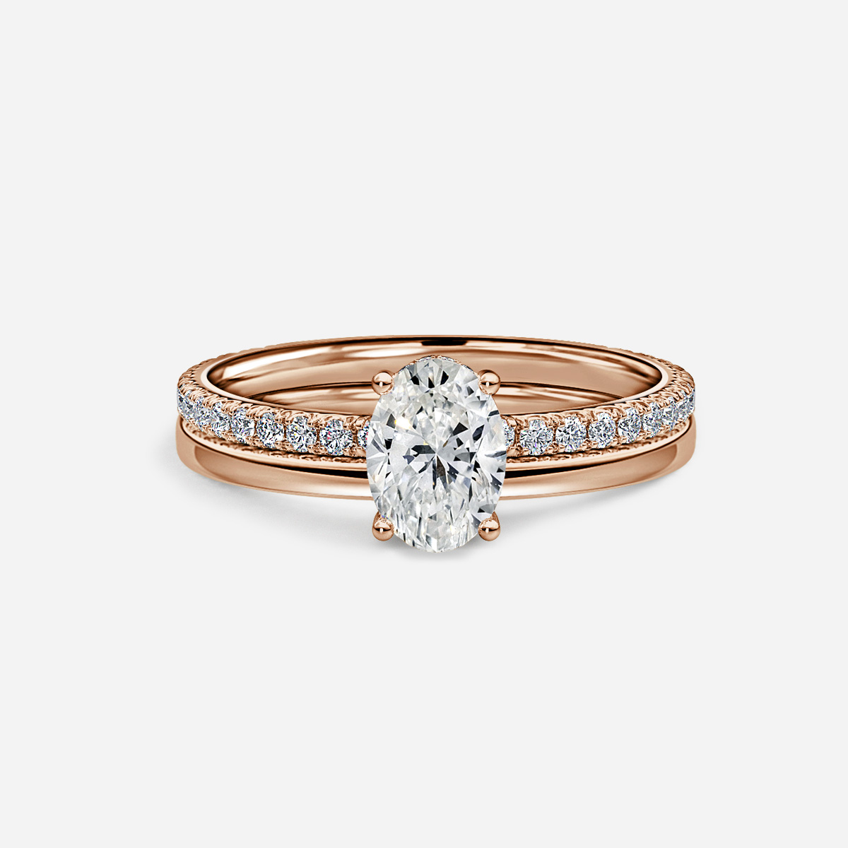 Sadie Petite Plain Band Bridal Set
