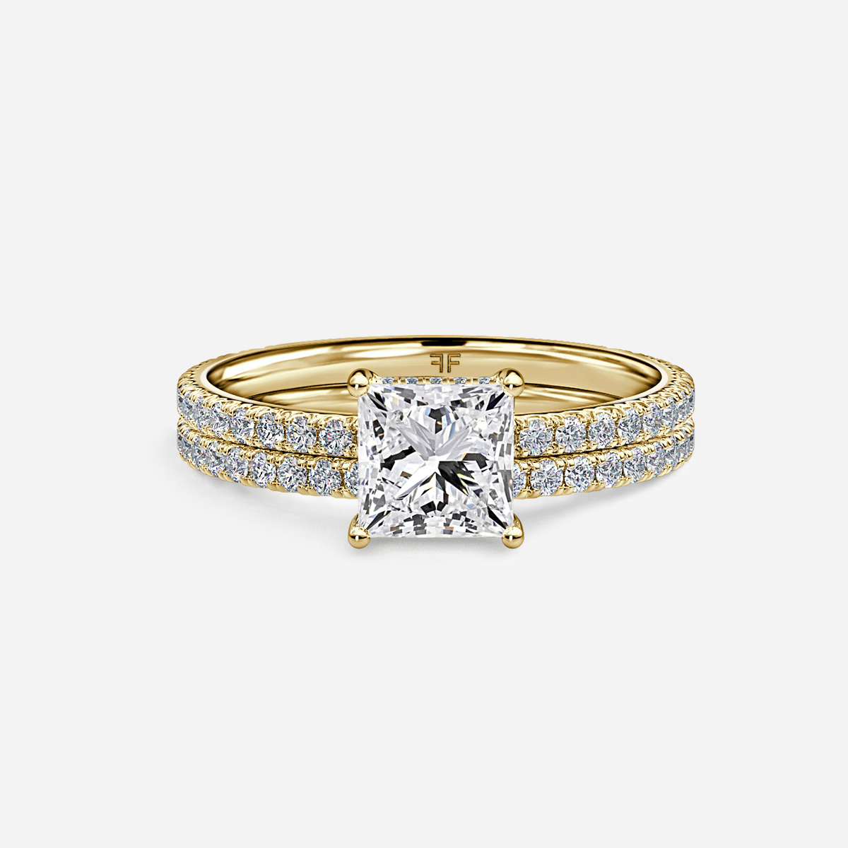 Sadie Petite Pavé Band Bridal Set