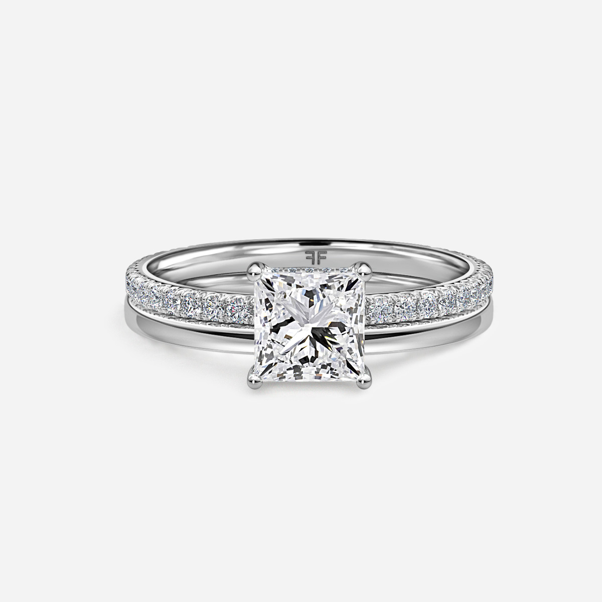 Sadie Petite Plain Band Bridal Set
