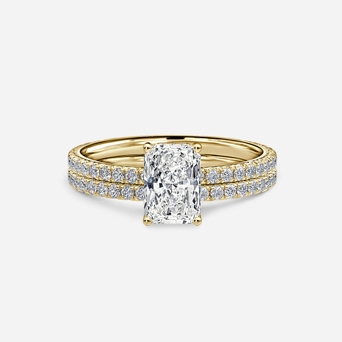 Sadie Petite Pavé Band Bridal Set