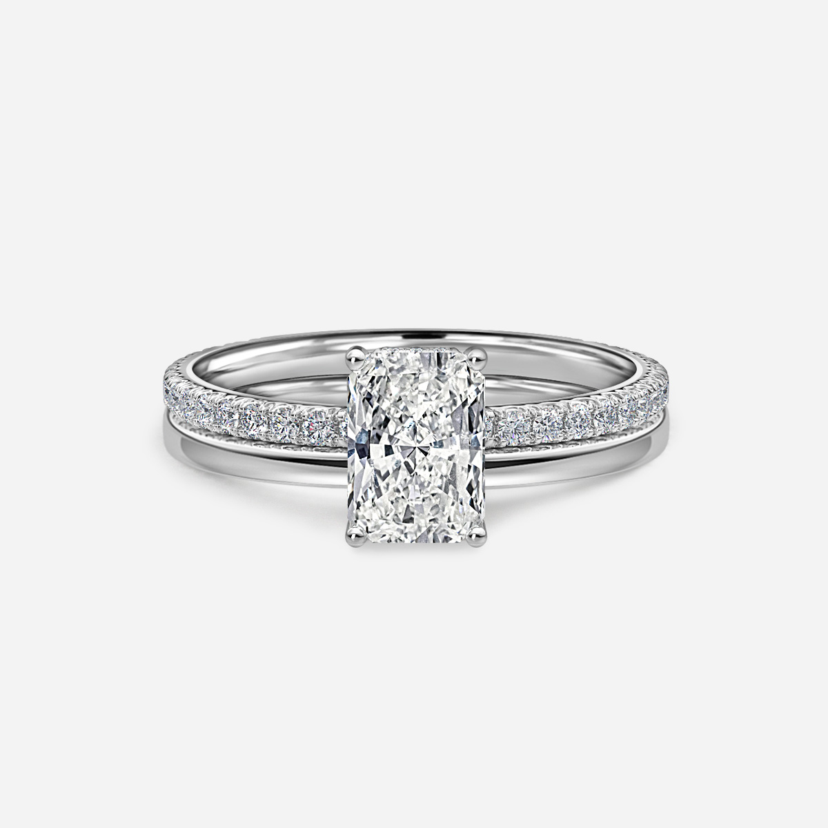 Sadie Petite Plain Band Bridal Set