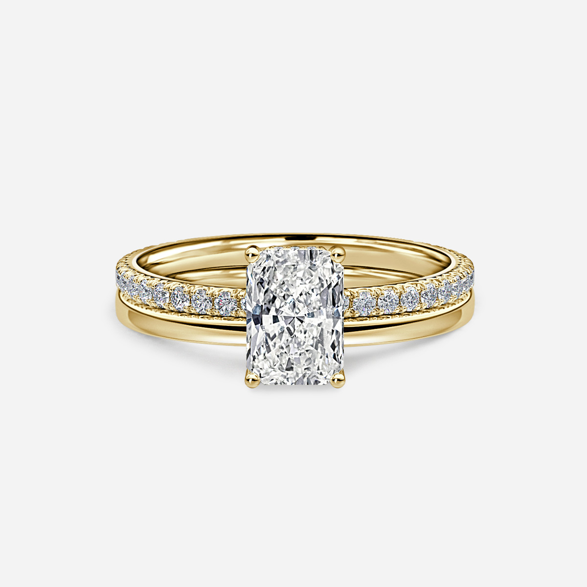Sadie Petite Plain Band Bridal Set