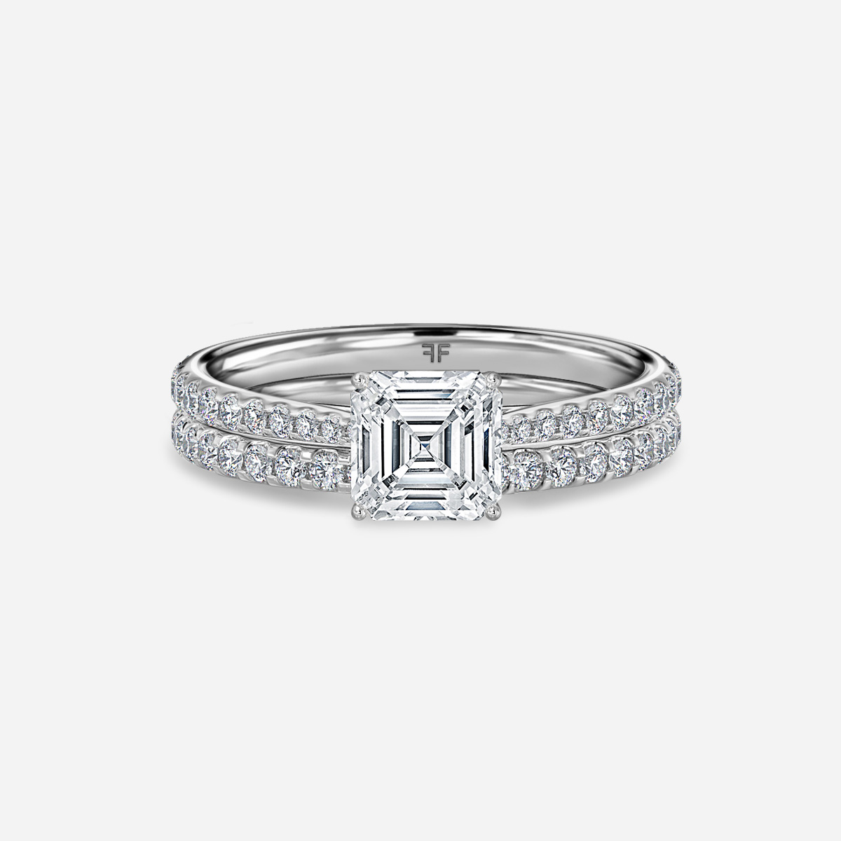 Jessie Pavé Band Bridal Set