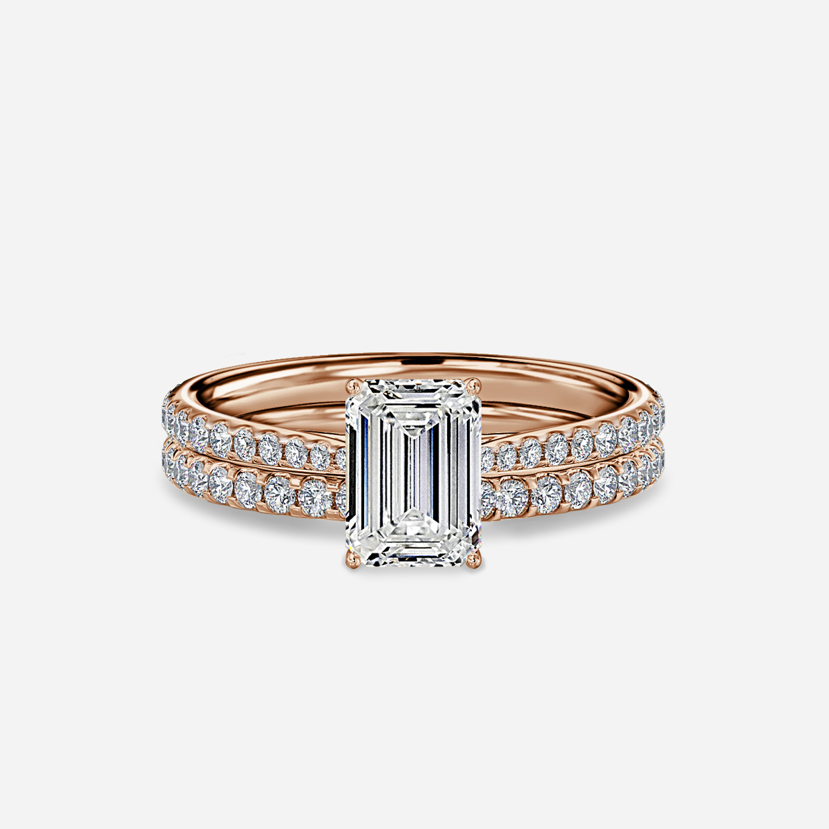 Jessie Pavé Band Bridal Set