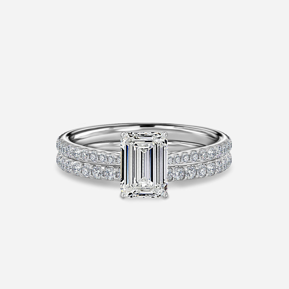 Jessie Pavé Band Bridal Set