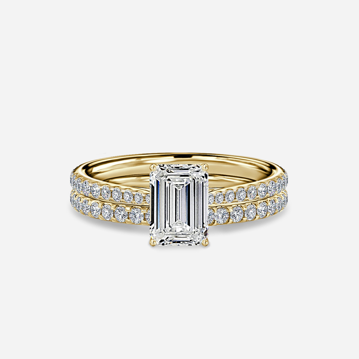 Jessie Pavé Band Bridal Set