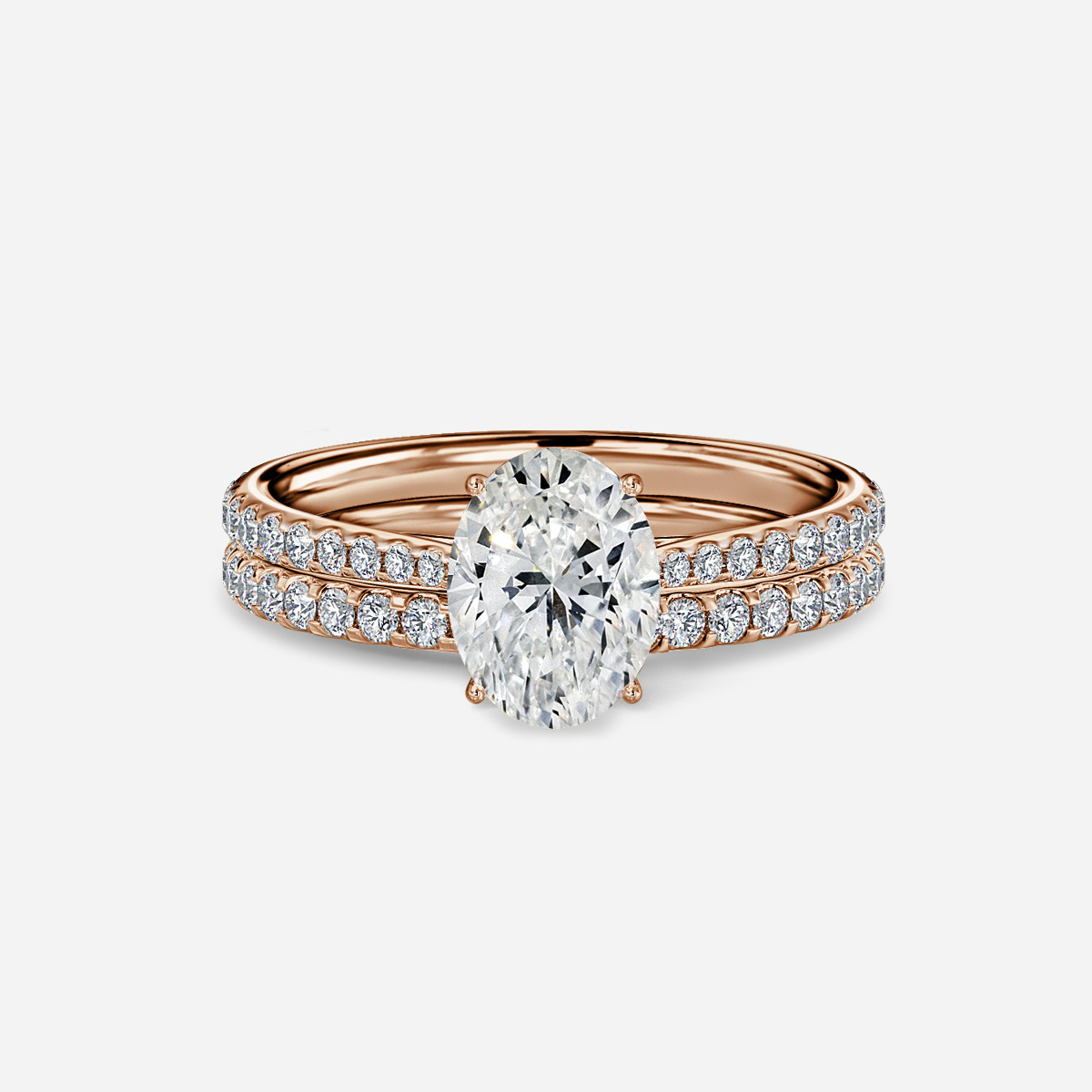 Jessie Pavé Band Bridal Set