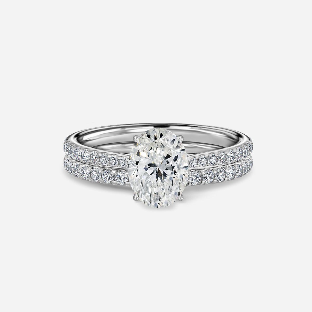 Jessie Pavé Band Bridal Set