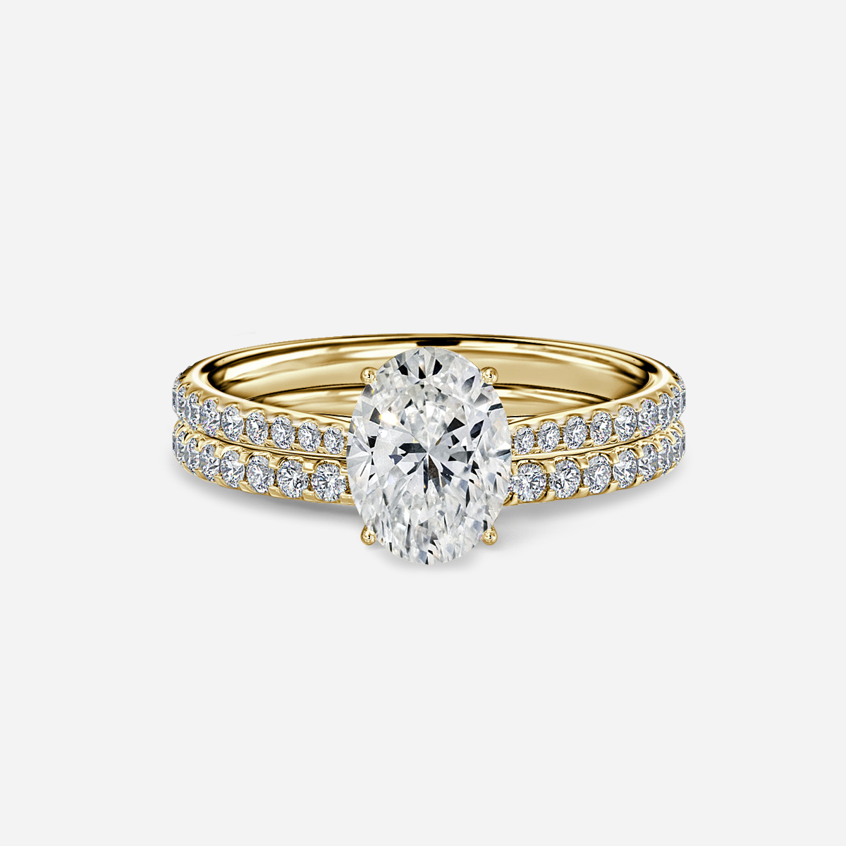 Jessie Pavé Band Bridal Set