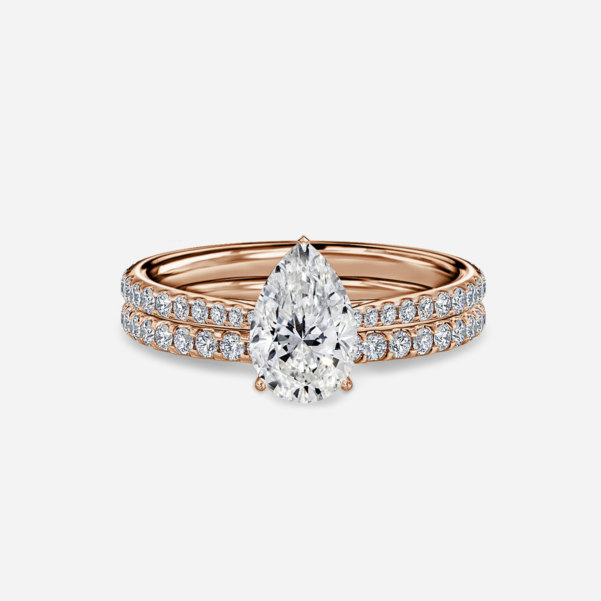 Jessie Pavé Band Bridal Set