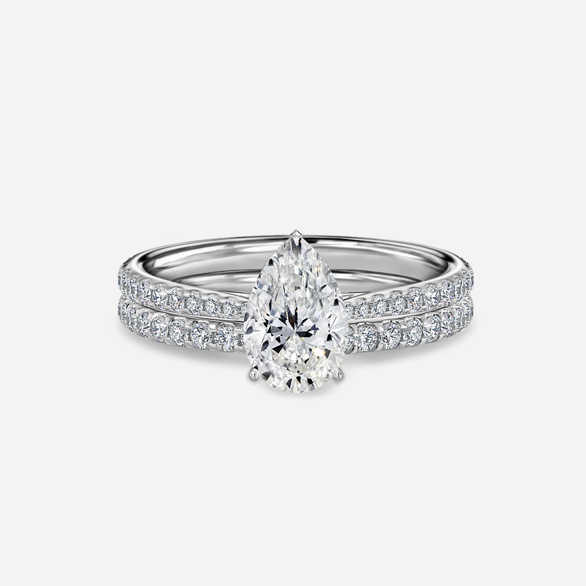 Jessie Pavé Band Bridal Set