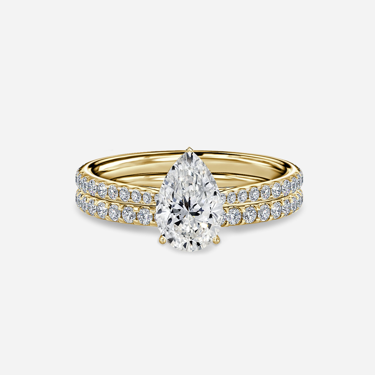 Jessie Pavé Band Bridal Set