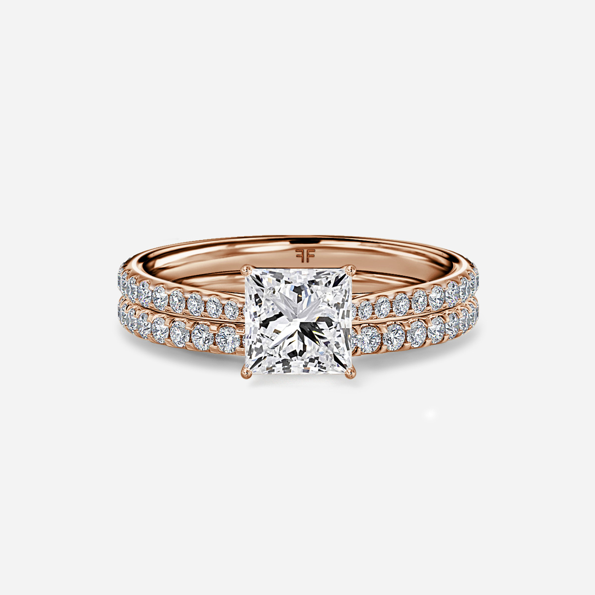 Jessie Pavé Band Bridal Set