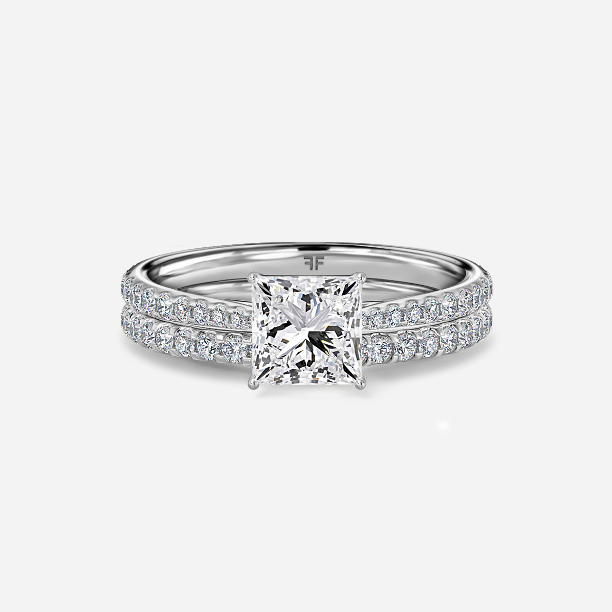 Jessie Pavé Band Bridal Set