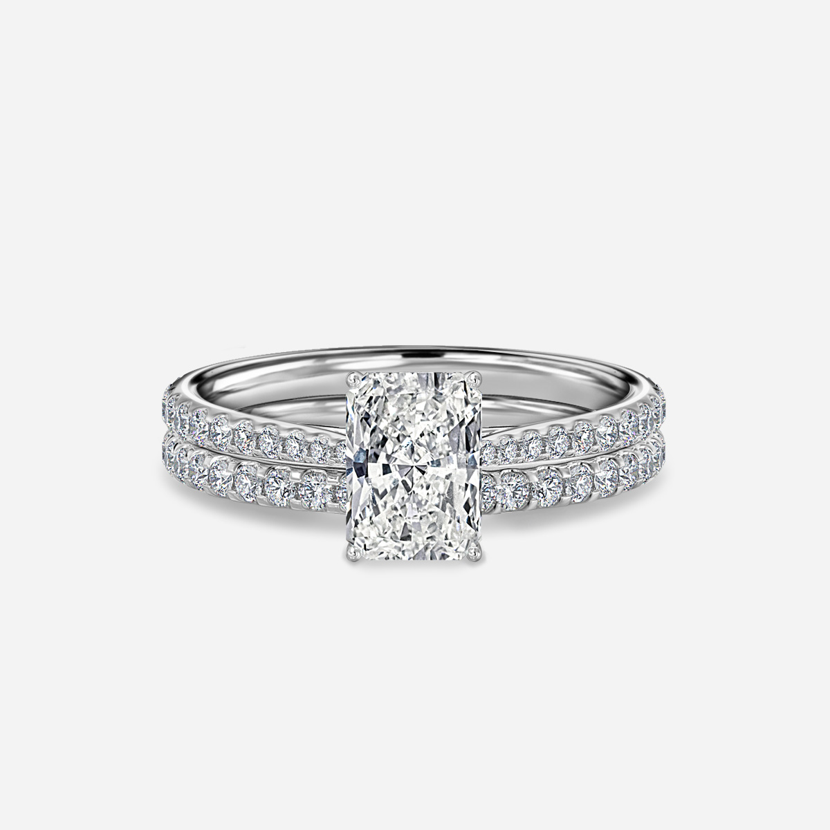 Jessie Pavé Band Bridal Set
