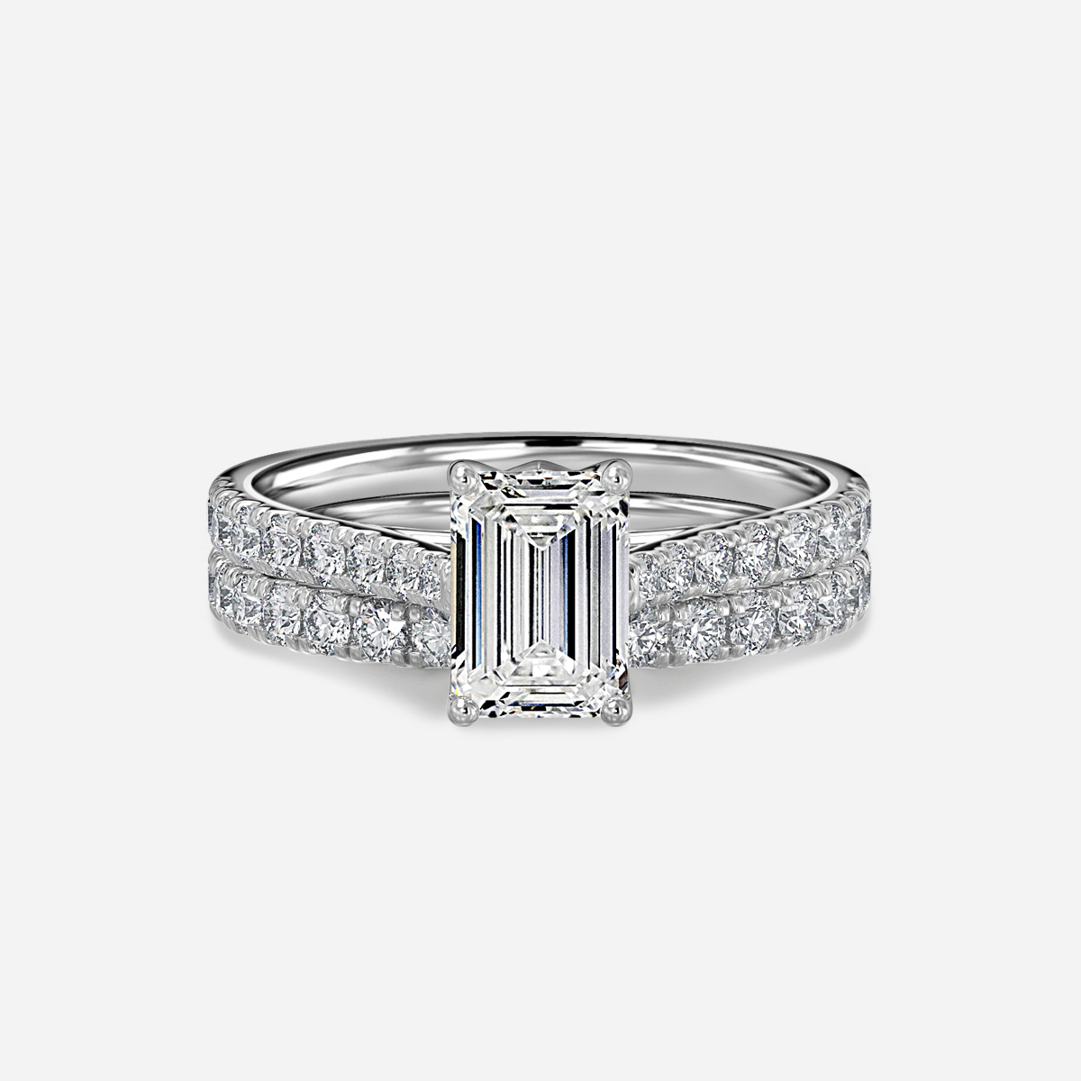 Aerin Pavé Band Bridal Set