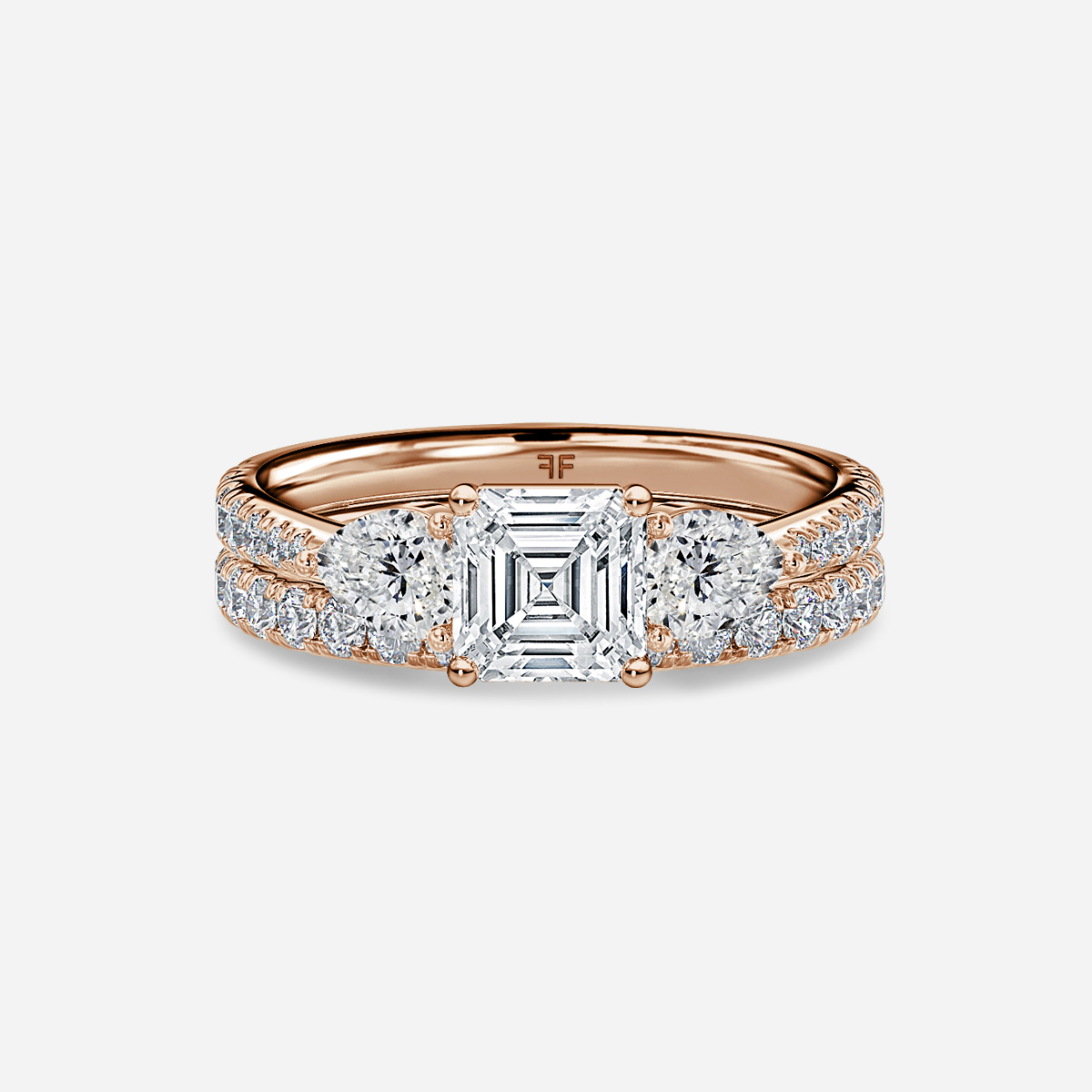 Vivian Pavé Band Bridal Set