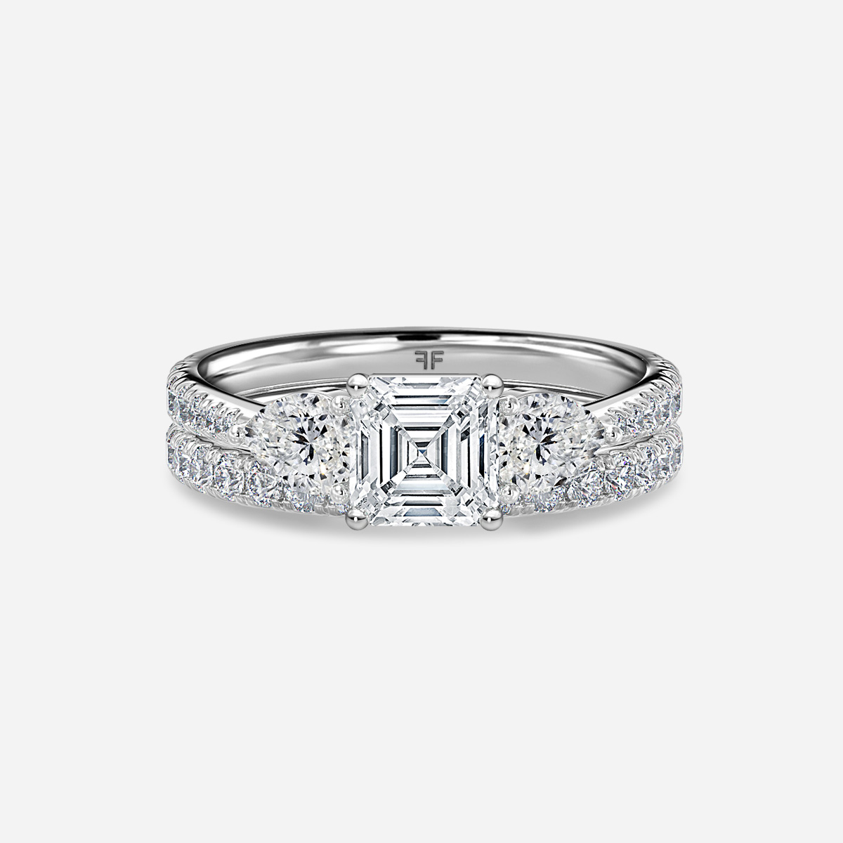 Vivian Pavé Band Bridal Set