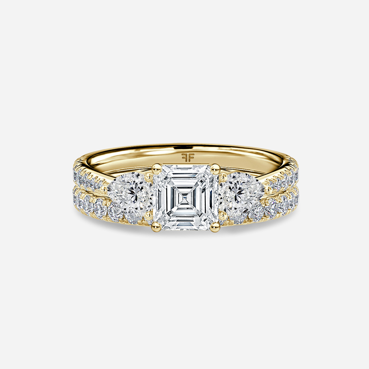 Vivian Pavé Band Bridal Set