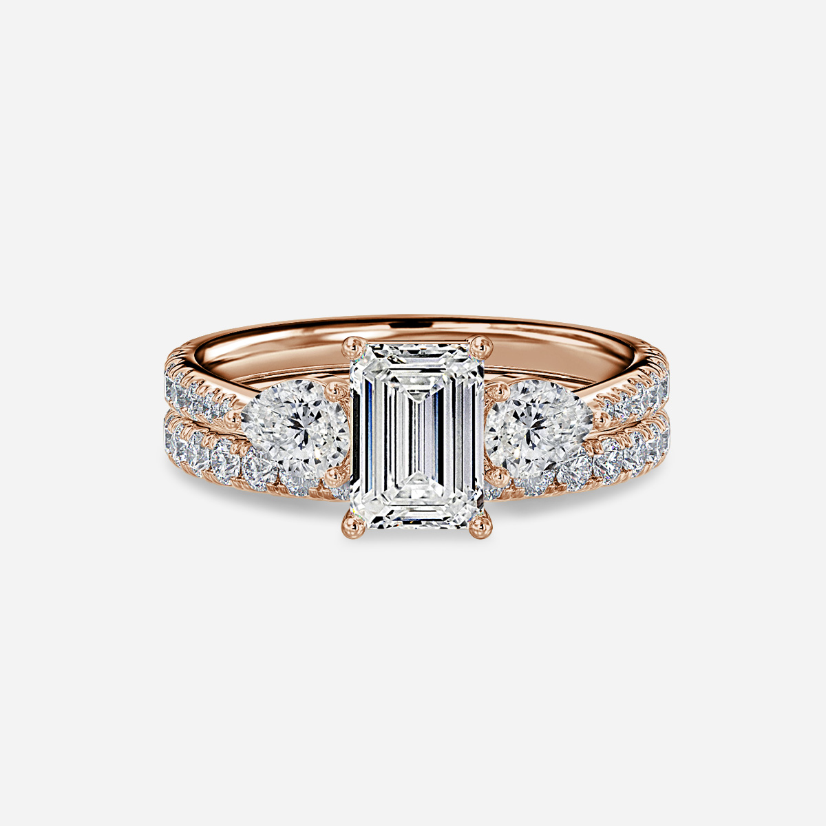 Vivian Pavé Band Bridal Set