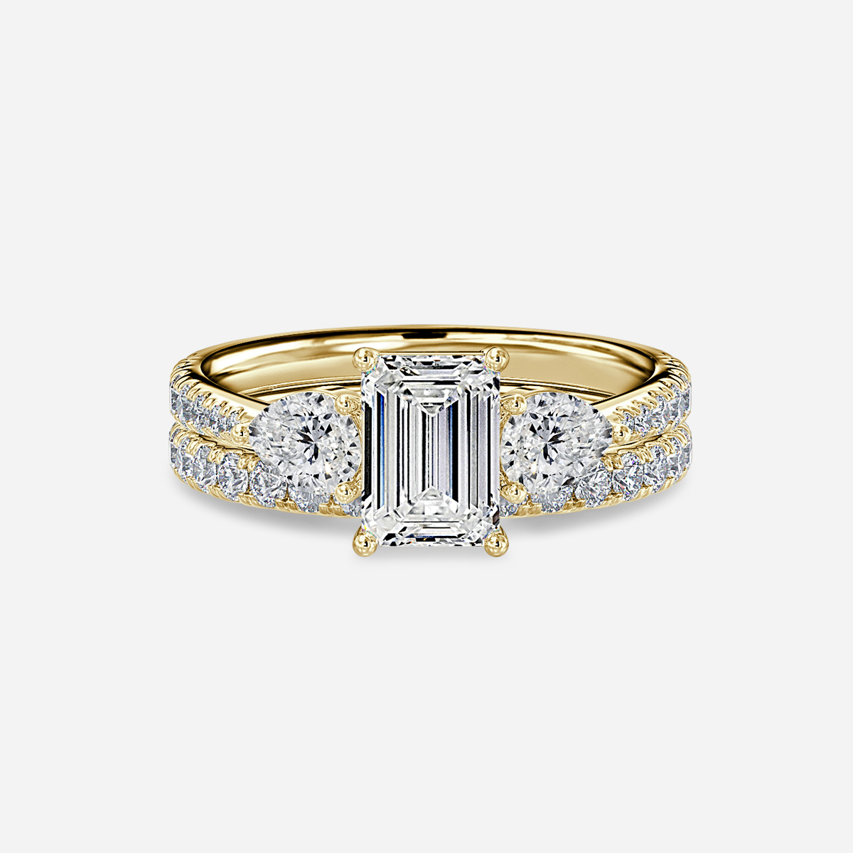 Vivian Pavé Band Bridal Set