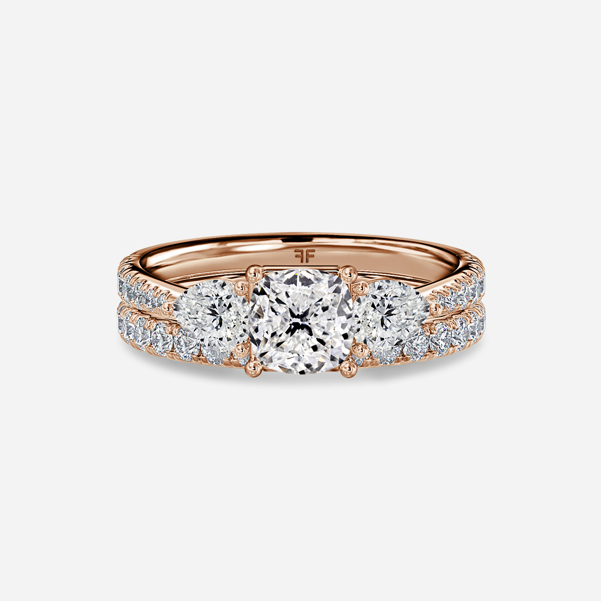 Vivian Pavé Band Bridal Set