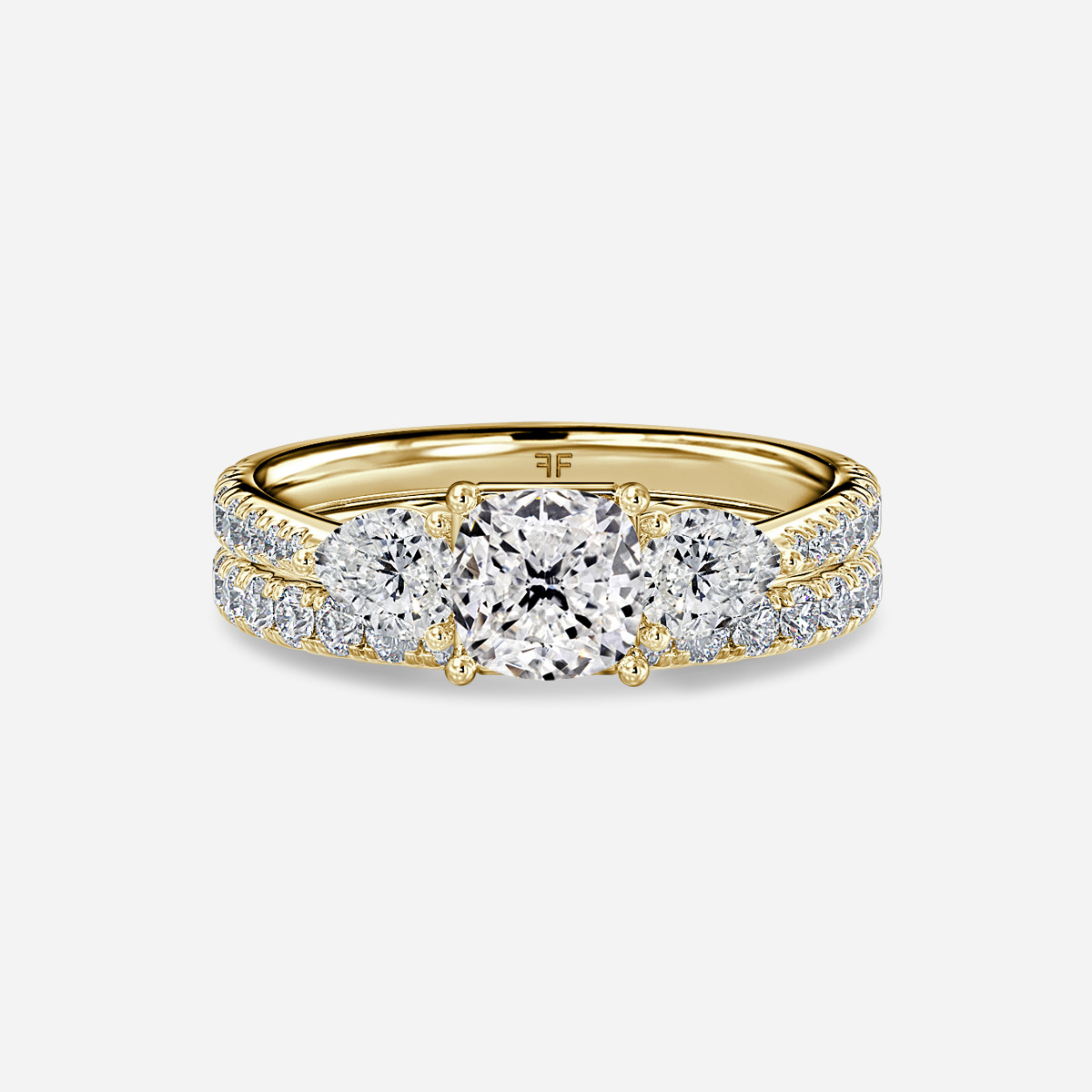 Vivian Pavé Band Bridal Set