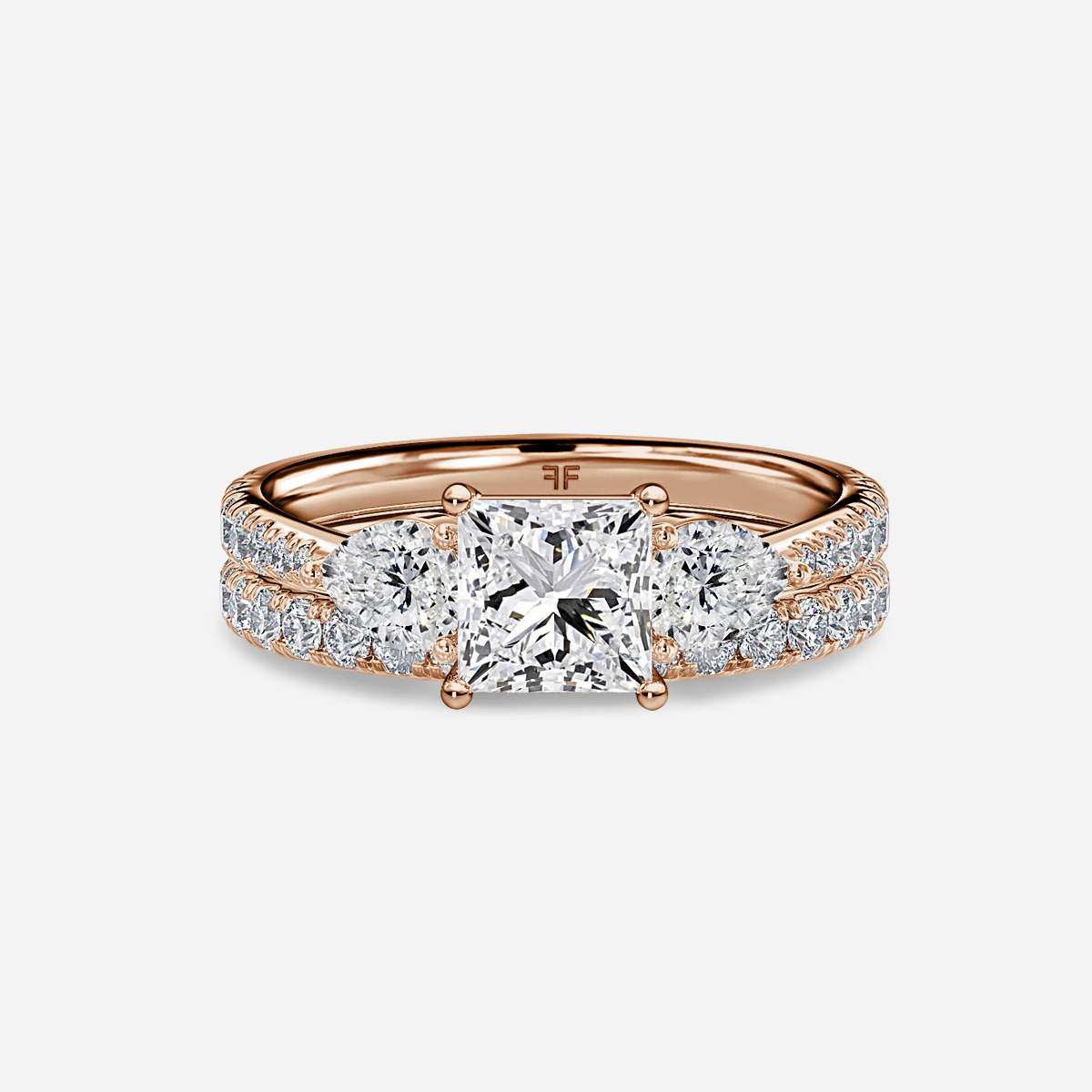 Vivian Pavé Band Bridal Set