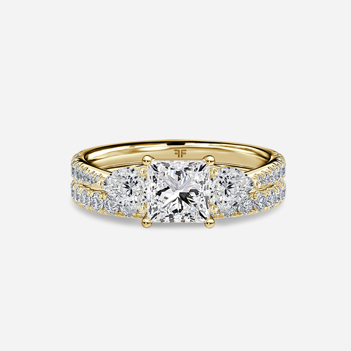 Vivian Pavé Band Bridal Set