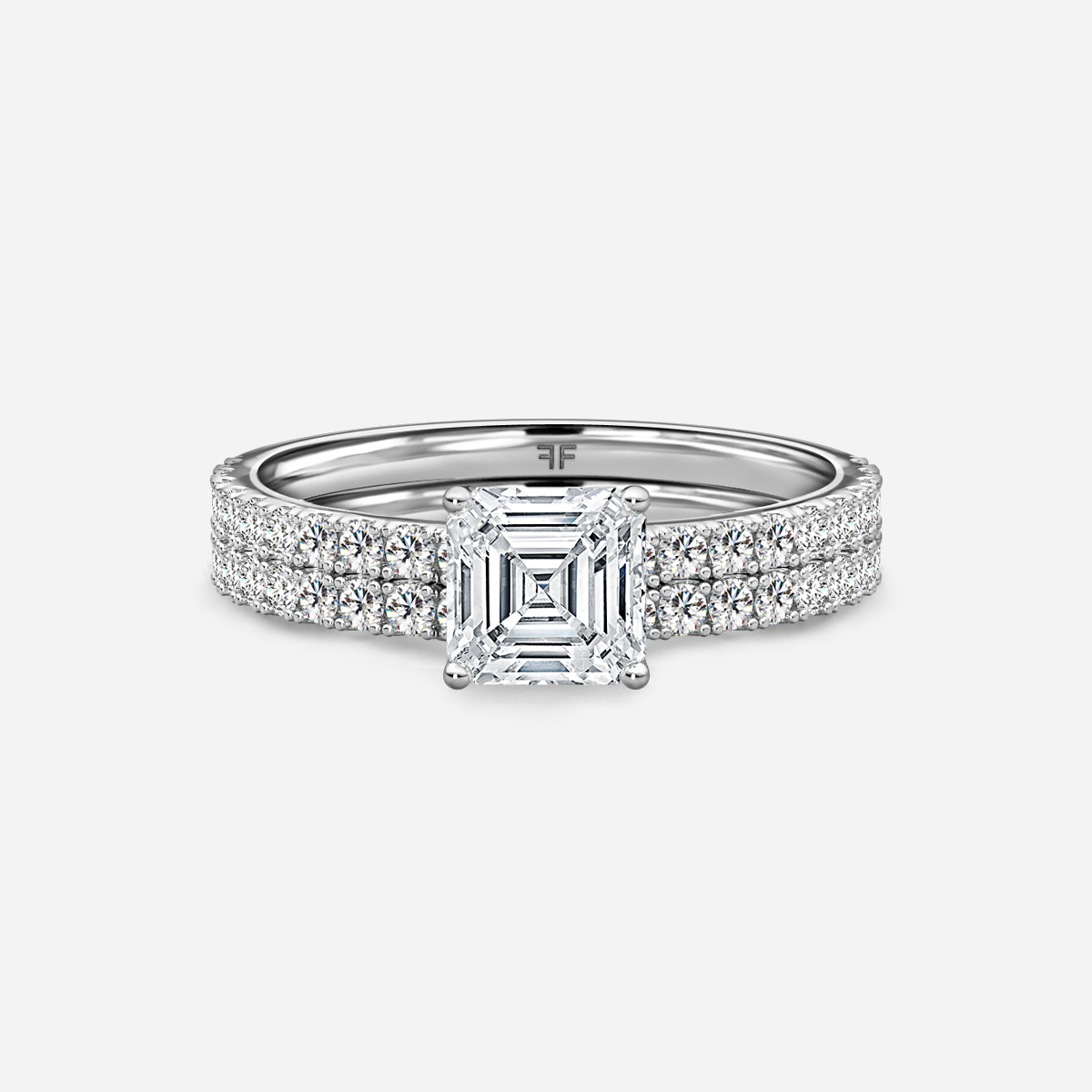 Jennifer Pavé Band Bridal Set