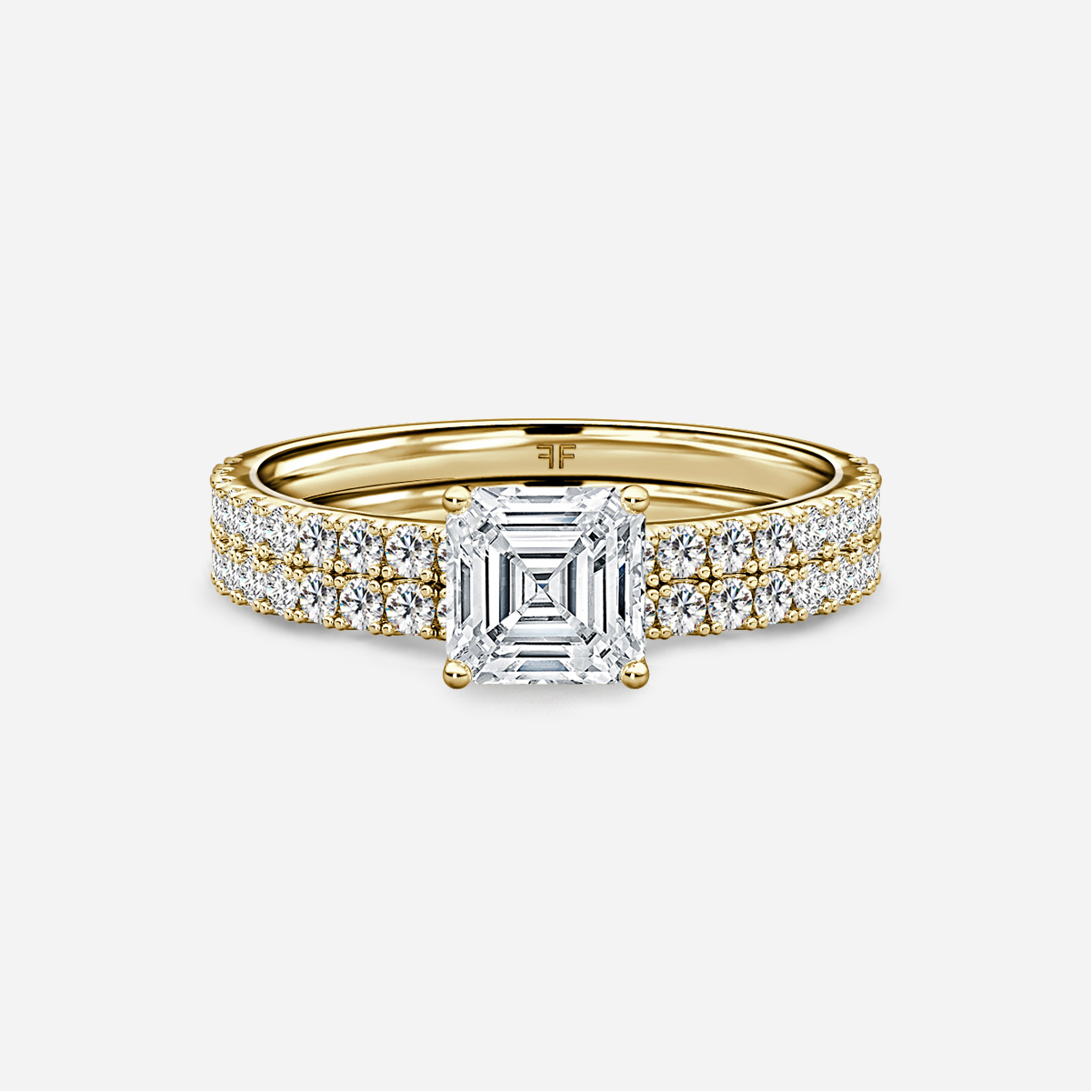 Jennifer Pavé Band Bridal Set