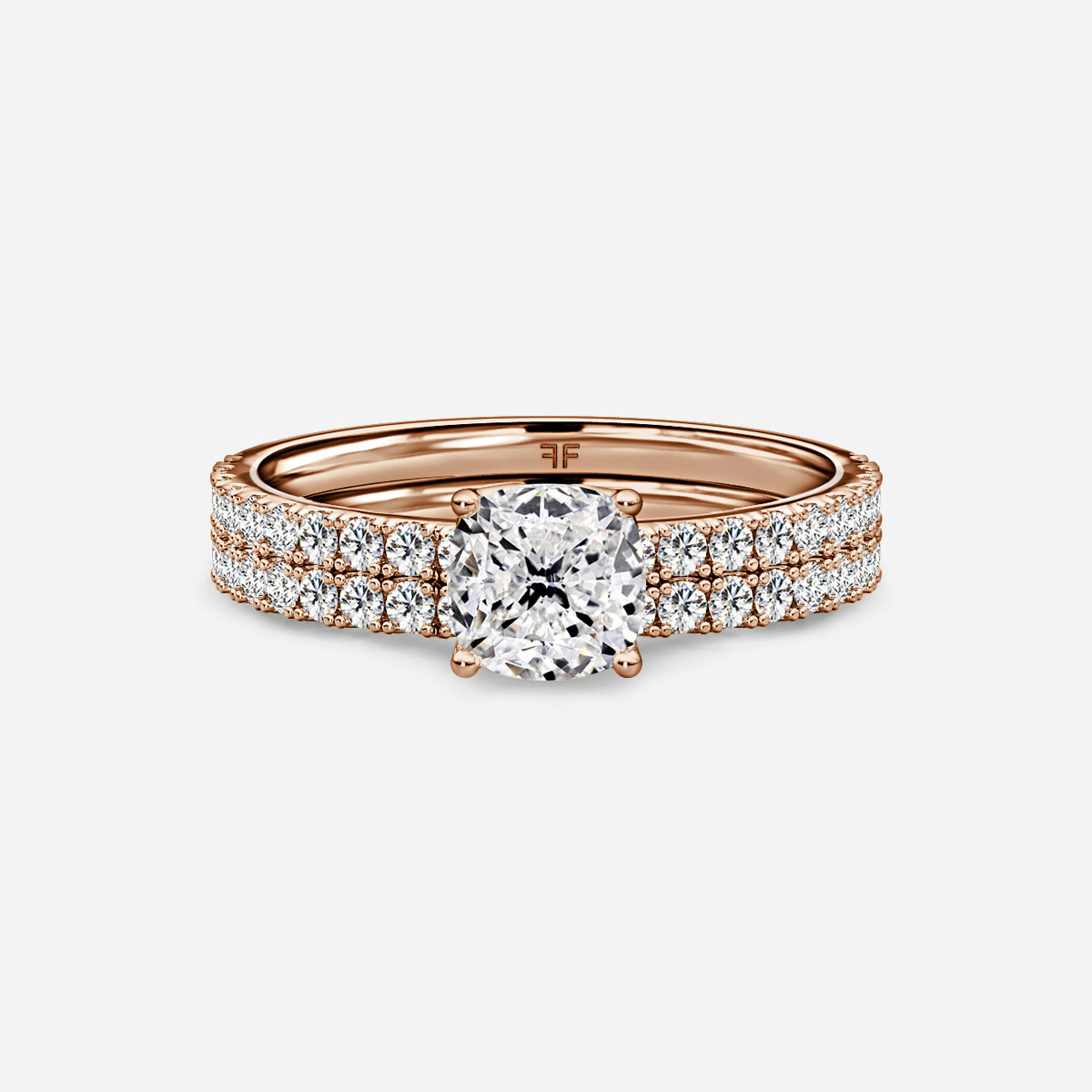 Jennifer Pavé Band Bridal Set